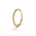 18K Yellow Gold Perlée Pearls Of Gold Ring