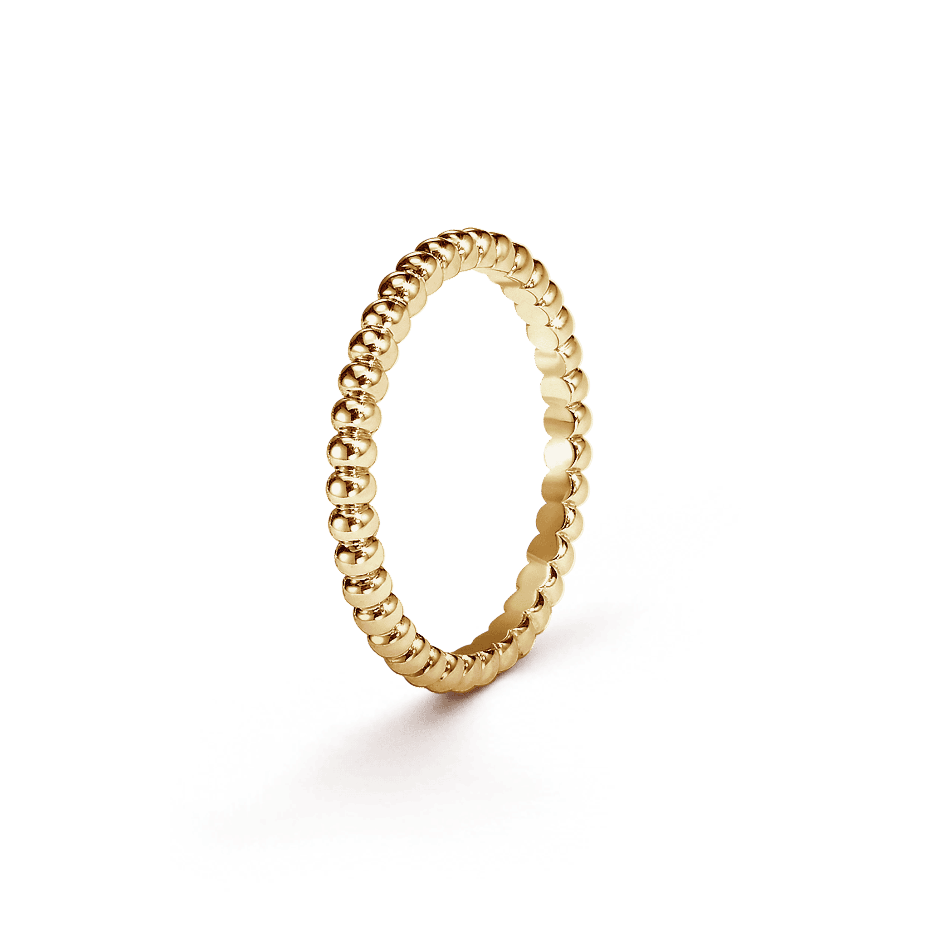 18K Yellow Gold Perlée Pearls Of Gold Ring