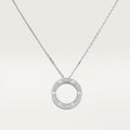 18K Love Diamond-Paved Necklace
