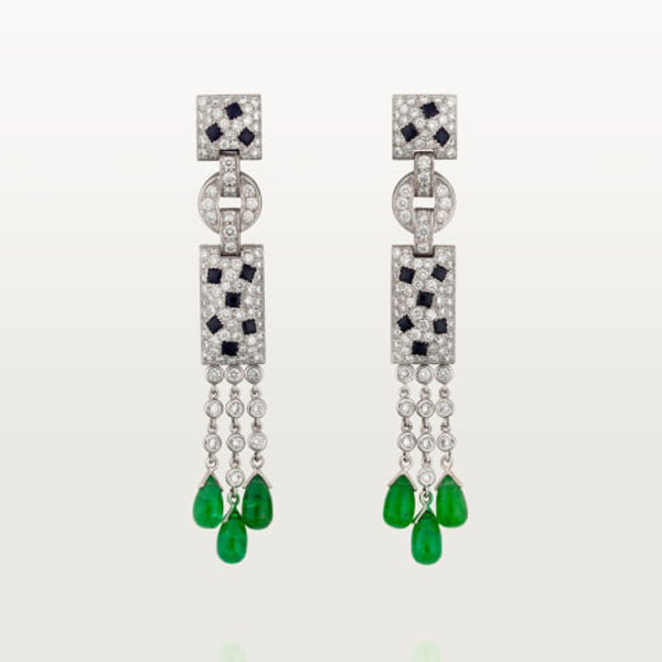 18K Panthère De Diamond Earrings