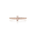 18K T Diamond Wire Ring