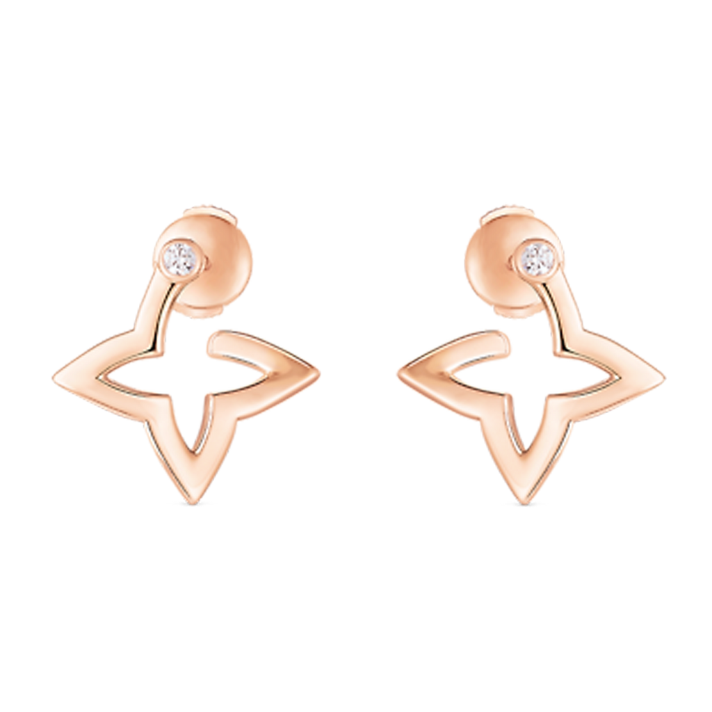 18K Louis Blossom Mini Hoops Earrings