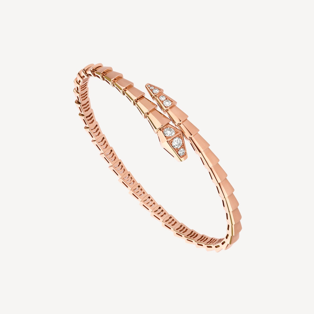 18K BV Serpenti Demi-Pave Diamonds Bracelet