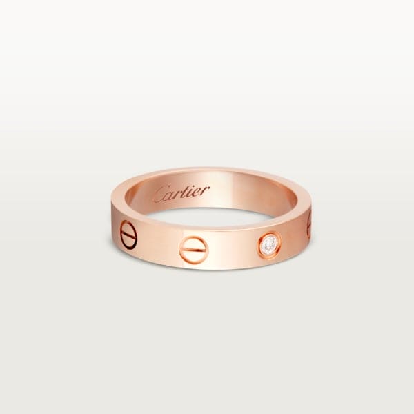18K Love Wedding One Diamond Ring