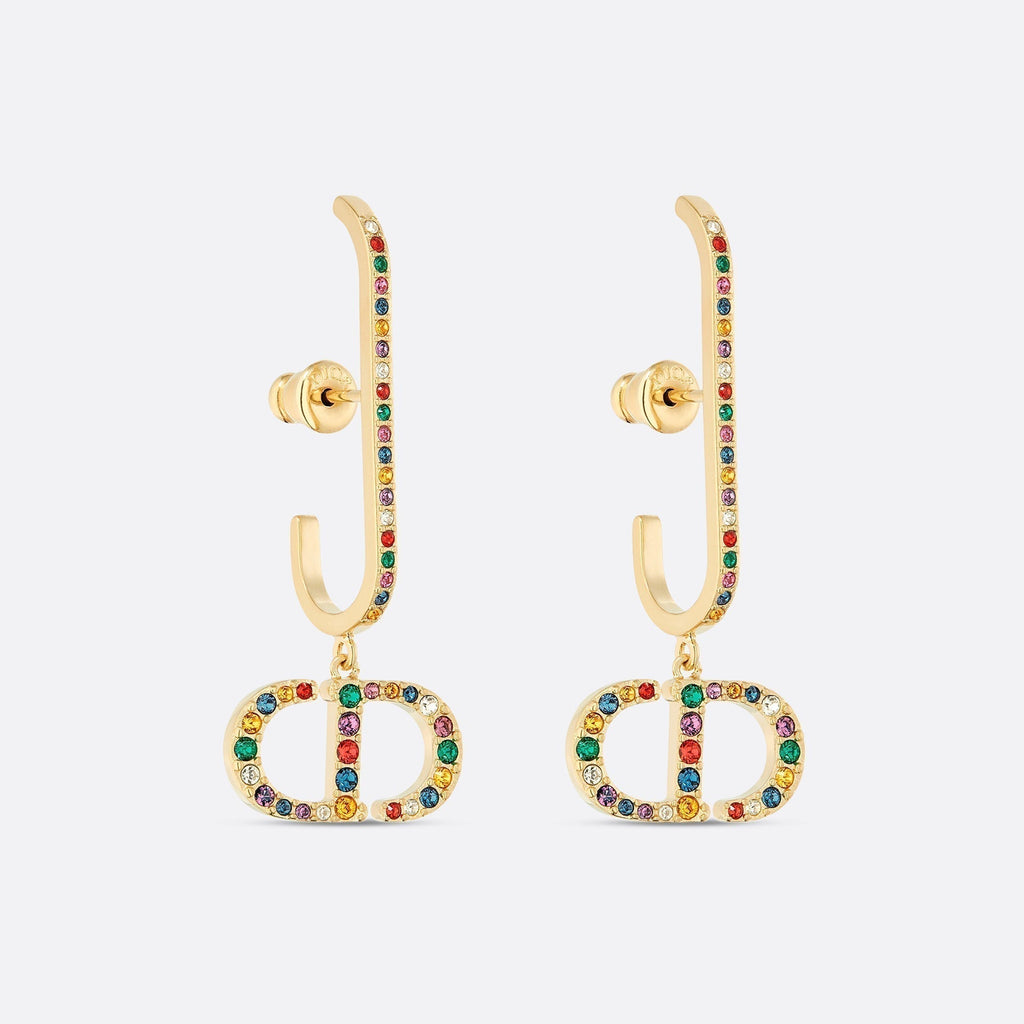 18K CD 30 Montaigne Crystals Earrings