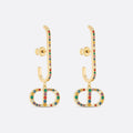 18K CD 30 Montaigne Crystals Earrings