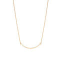 18K T Smile Pendant Necklace
