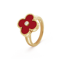 18K Vintage Alhambra Carnelian Ring