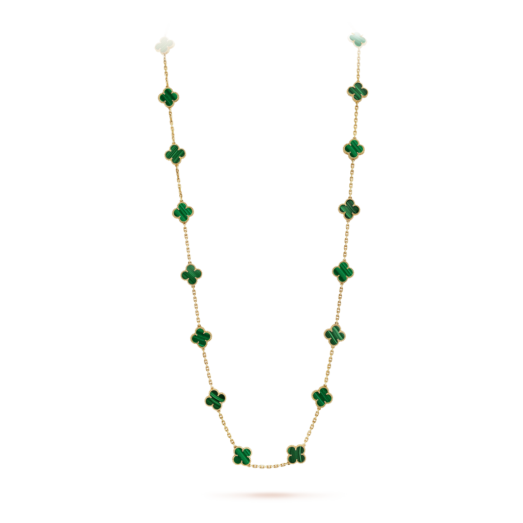 18K Vintage Alhambra 20 Motifs Long Necklace