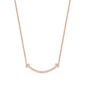 18K T Medium Diamond Pendant Necklace