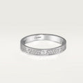 18K Love Diamond-Paved 3mm Ring