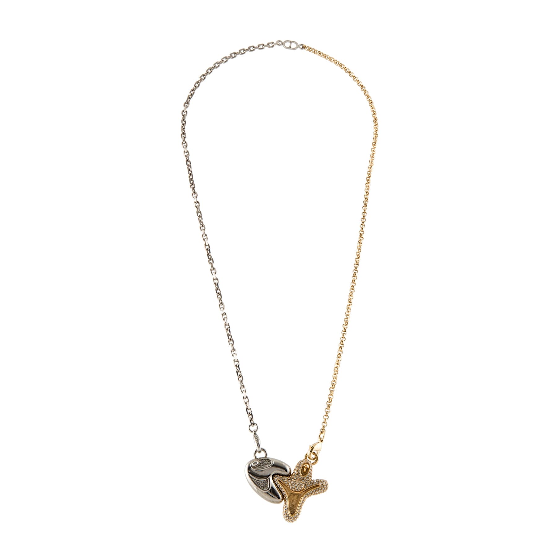 18K CD Homme x Kenny Scharf Crystal Pendant Necklace