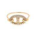 18K Farandole Diamond H Ring