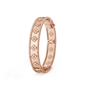 18K Rose Gold Perlée Clovers Bracelet