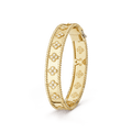 18K Yellow Gold Perlée Clovers Bracelet