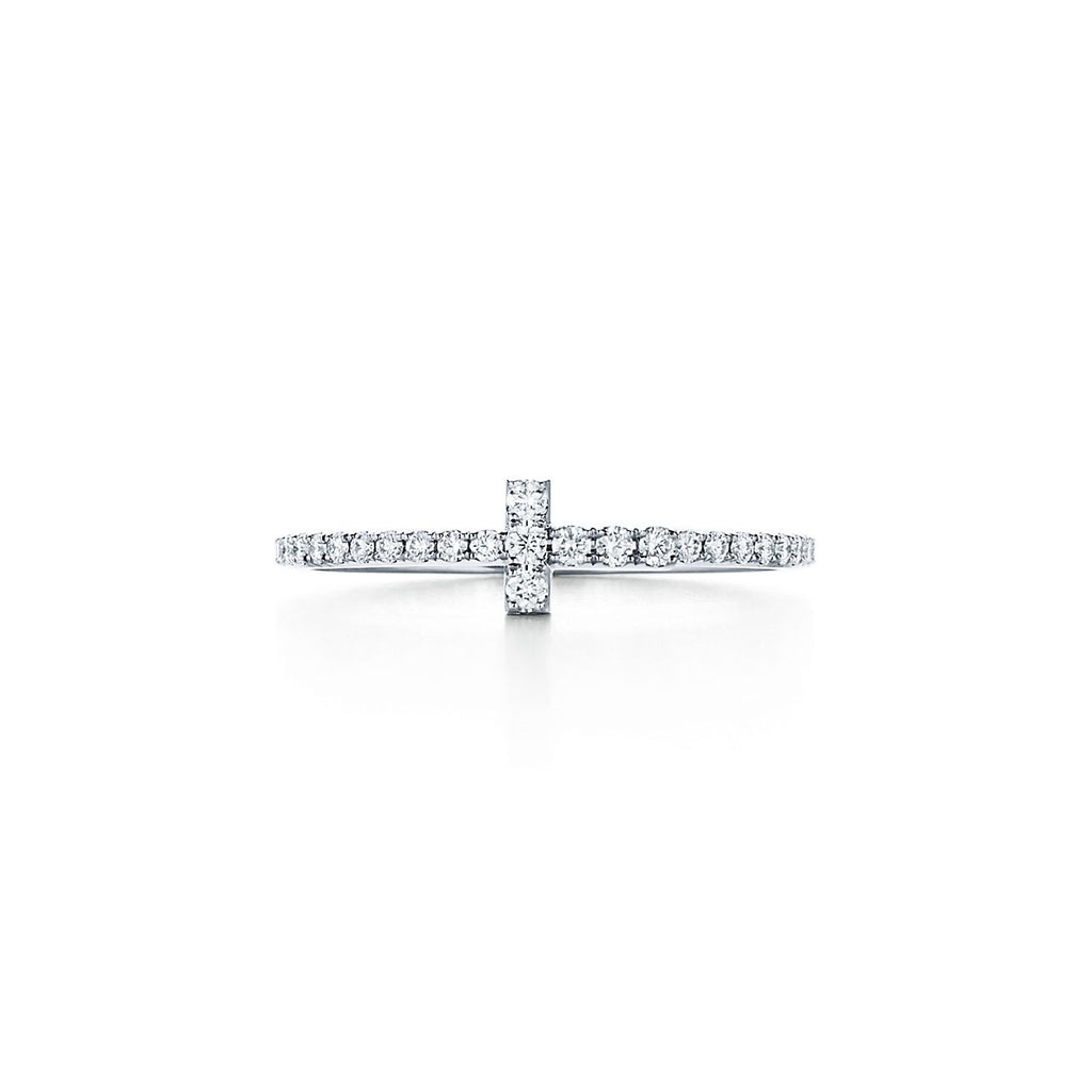 18K T Diamond Wire  Ring