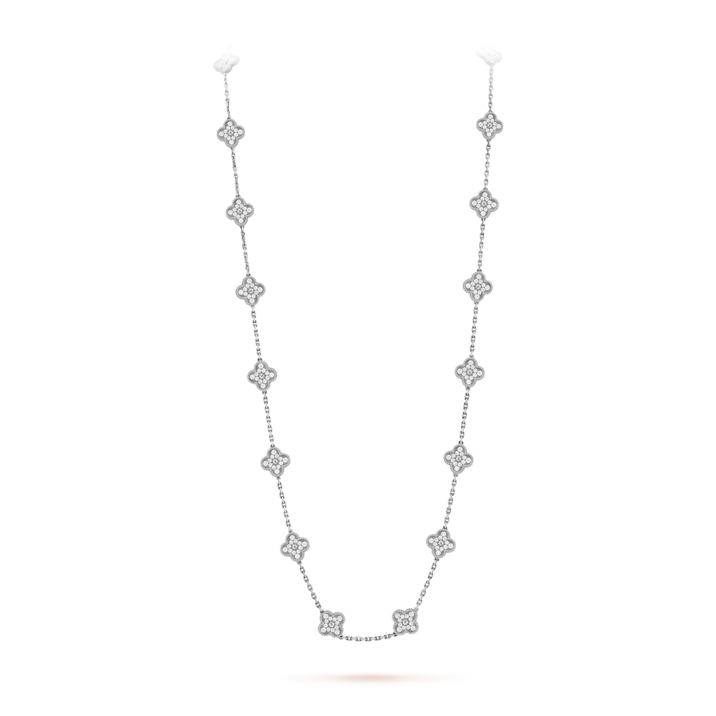18K Vintage Alhambra 20 Motifs Long Necklace