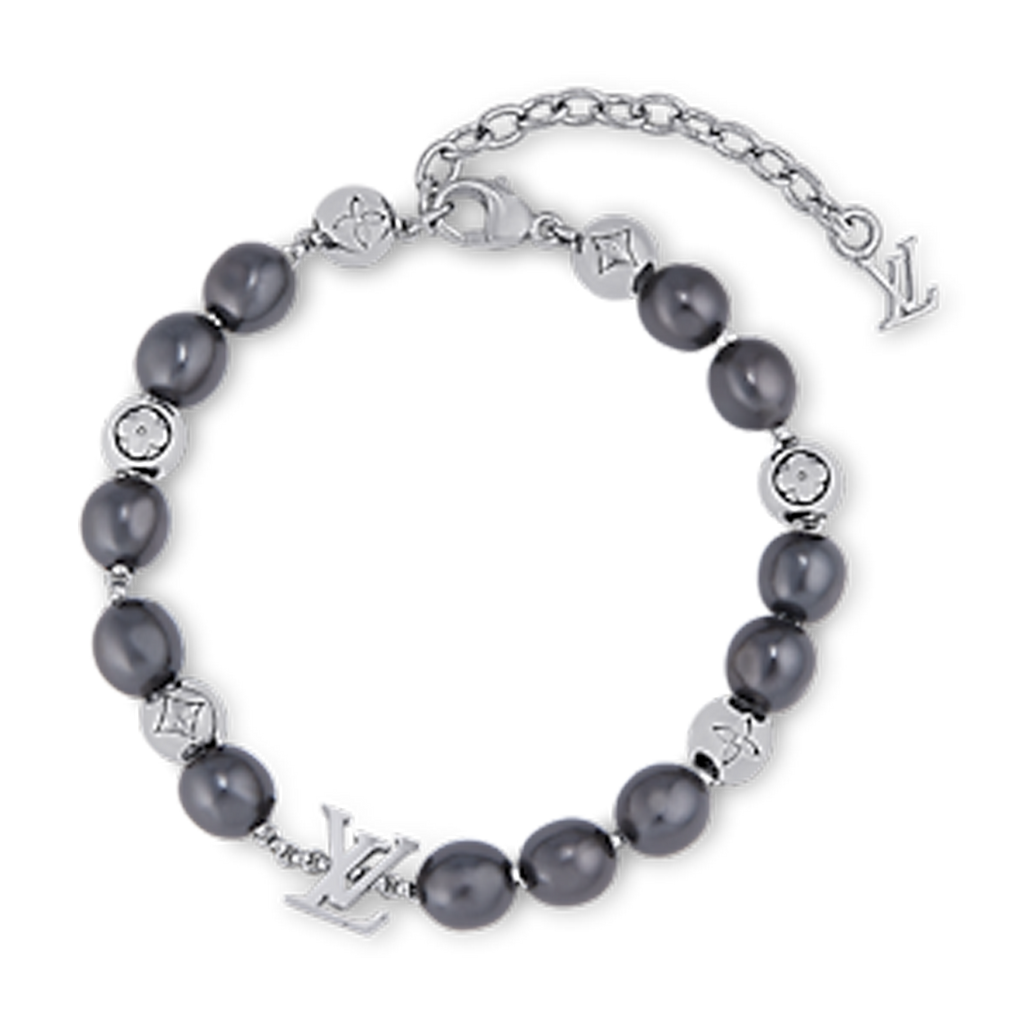 18K Louis Monogram Pearls Bracelet