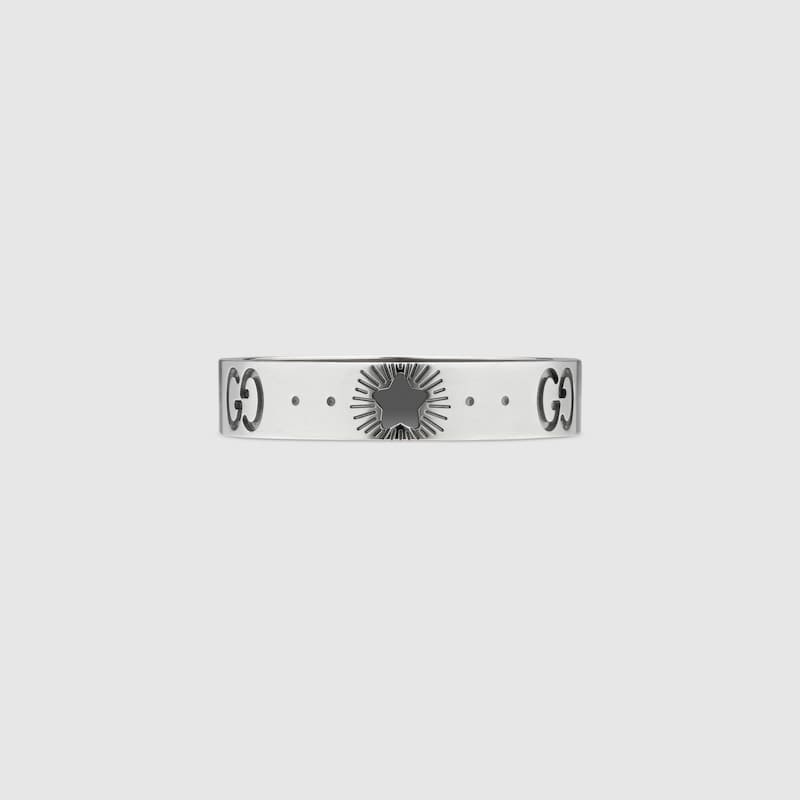 18K GG White Gold Ring