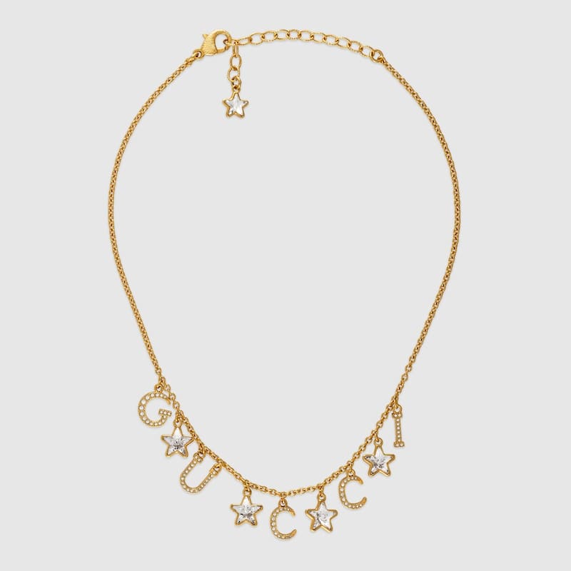 18K GG Script Necklace