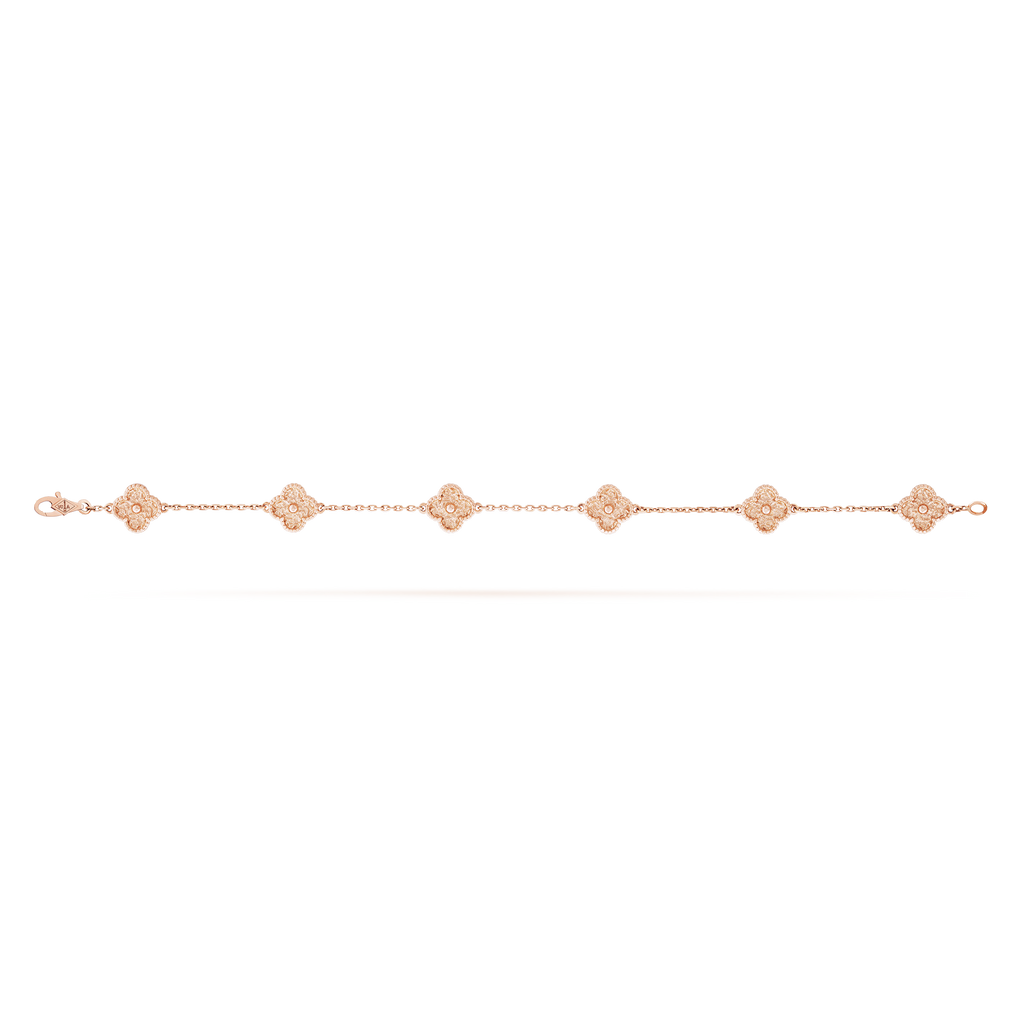 18K Sweet Alhambra Six Motifs Bracelet