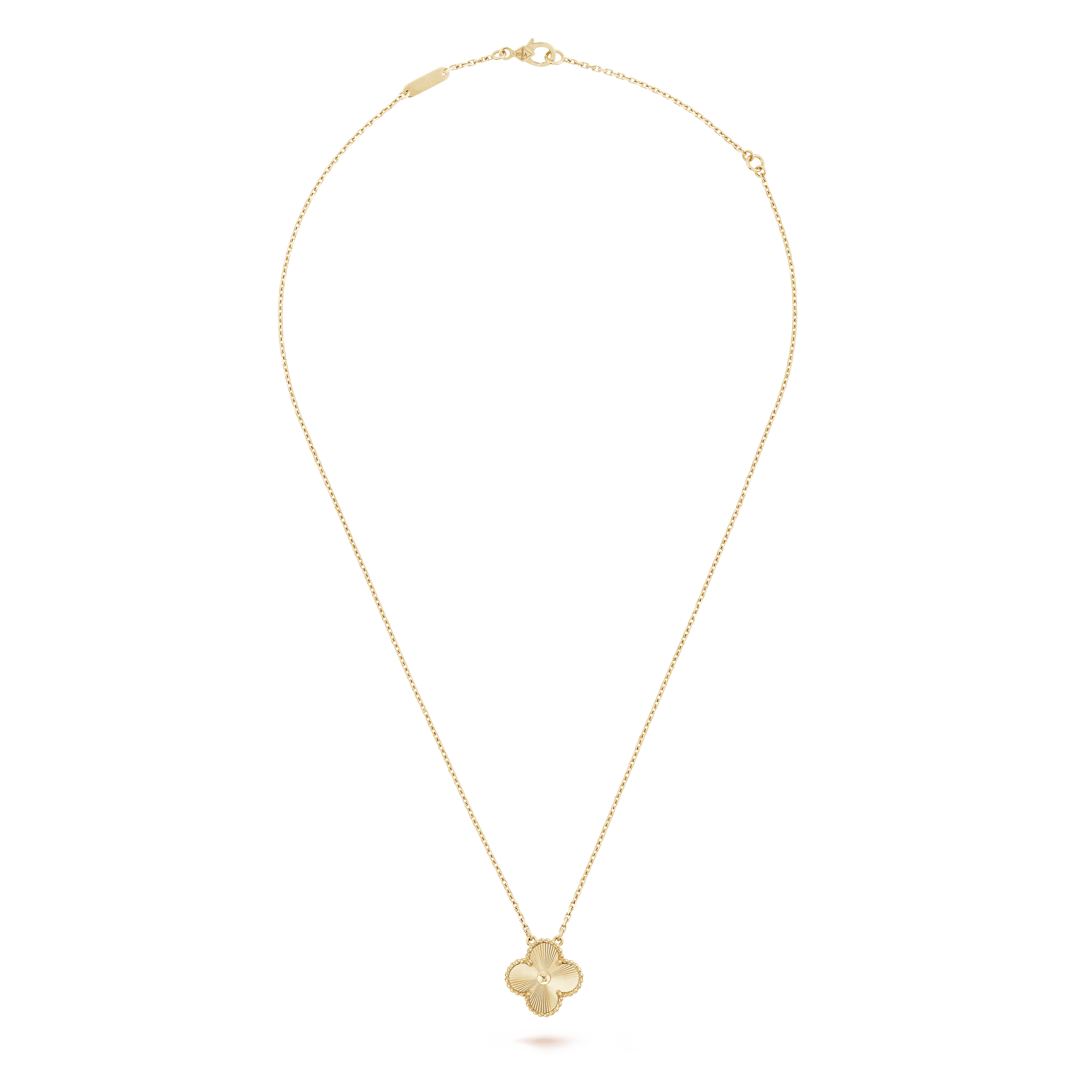 18K Vintage Alhambra Pendant Clover Necklace