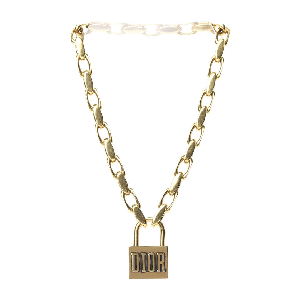 18K CD Lucky Locket Choker Necklace