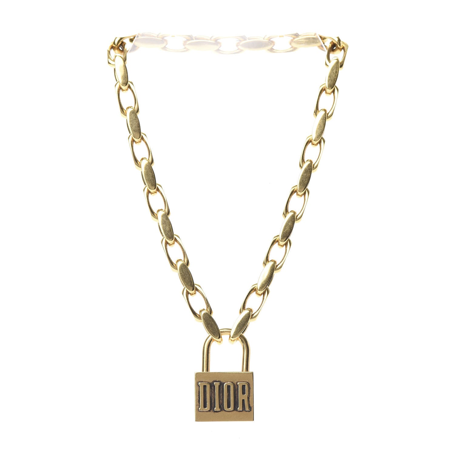 18K CD Lucky Locket Choker Necklace