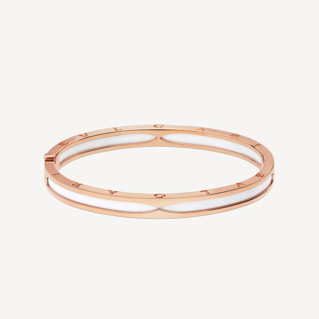 18K B.Zero1 White Ceramic Bracelet