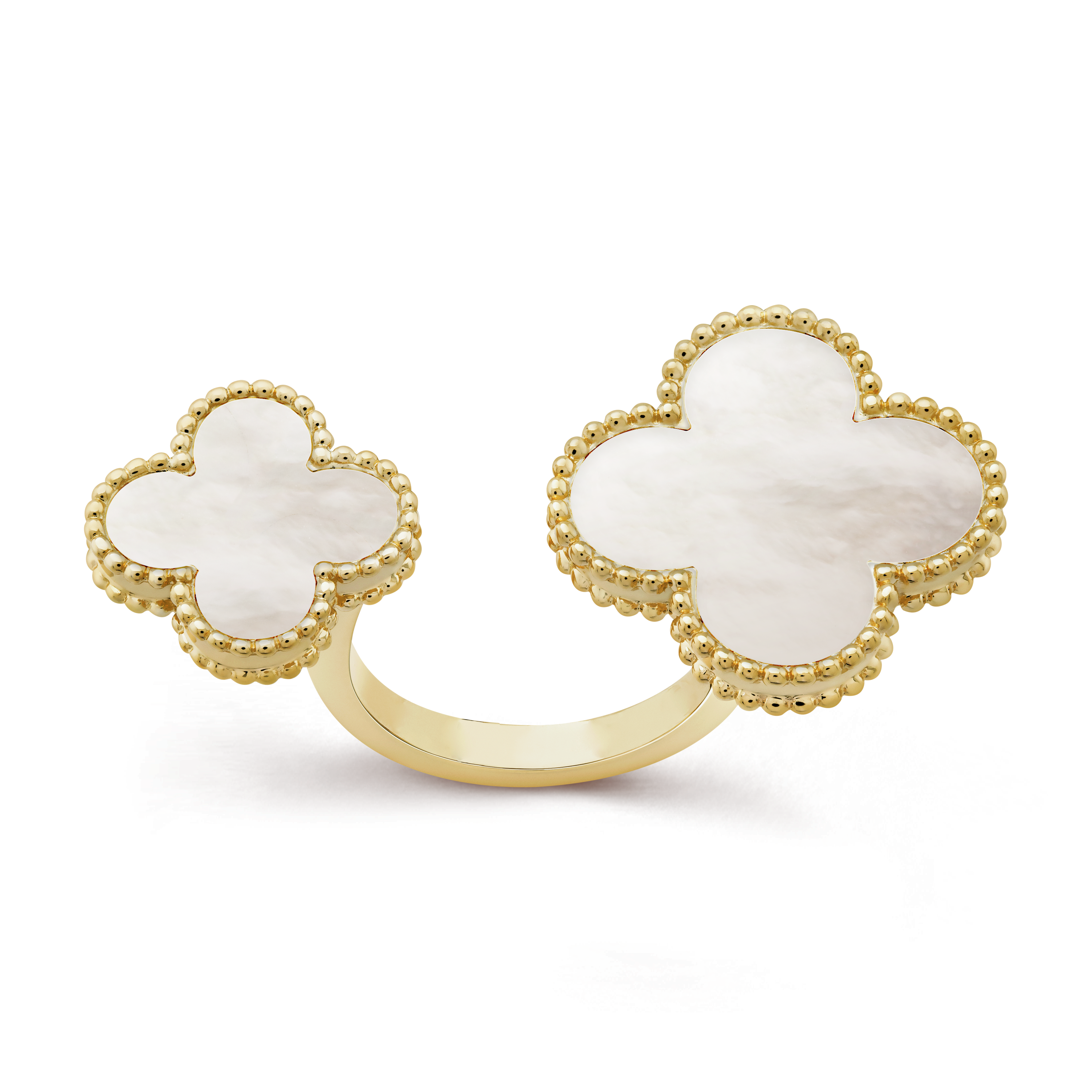 18K Magic Alhambra Mother Of Pearls Clover Ring