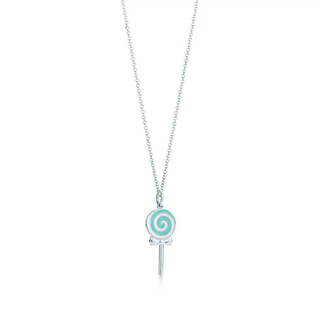 18K T Lollipop Charm Chain Necklace