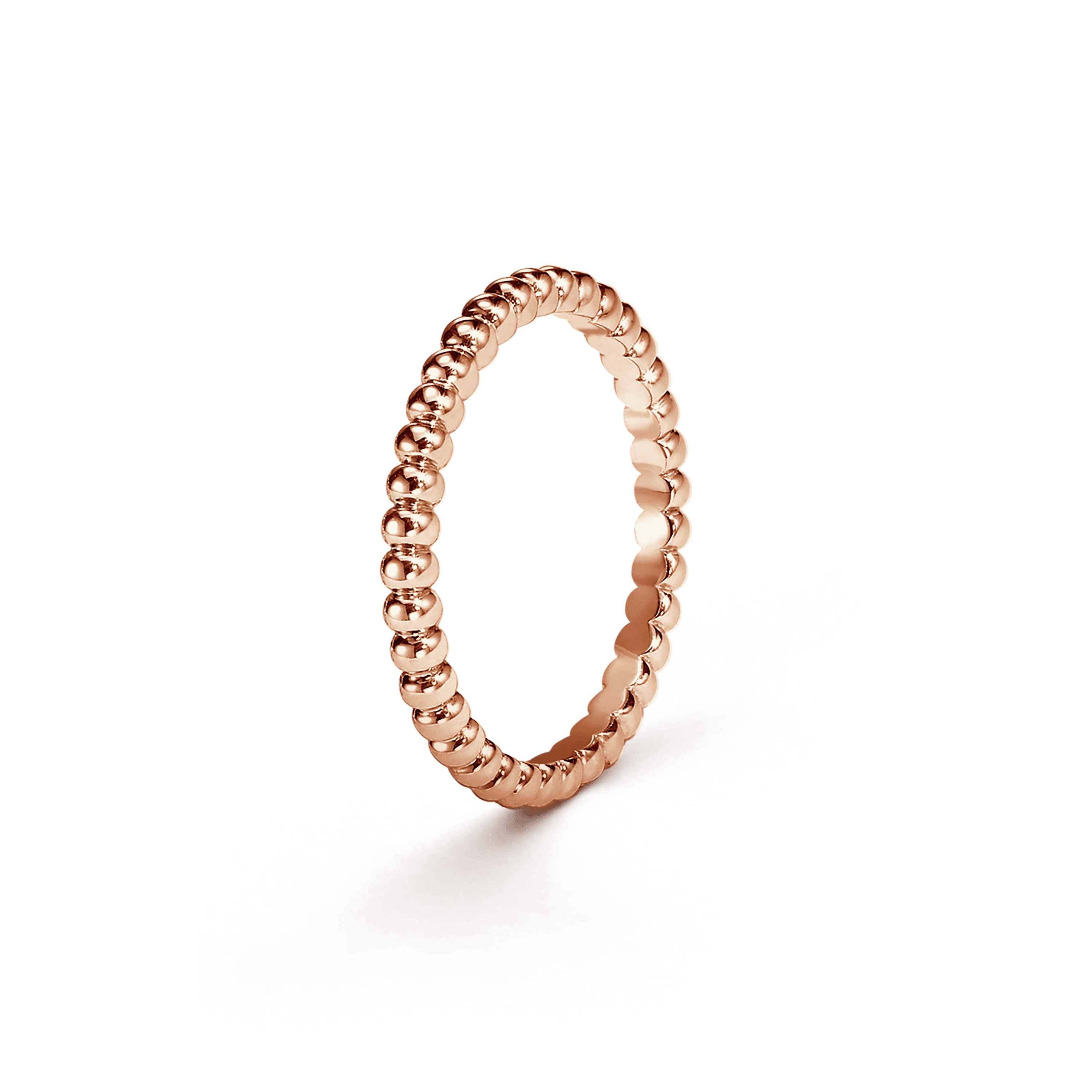 18K Rose Gold Perlée Pearls Of Gold Ring