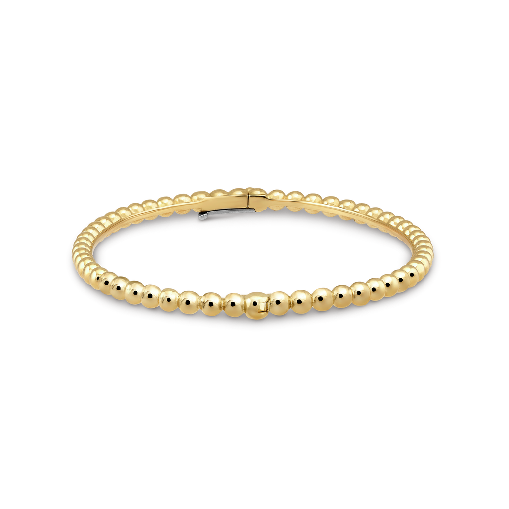 18K Yellow Gold Perlée Pearls Bracelet