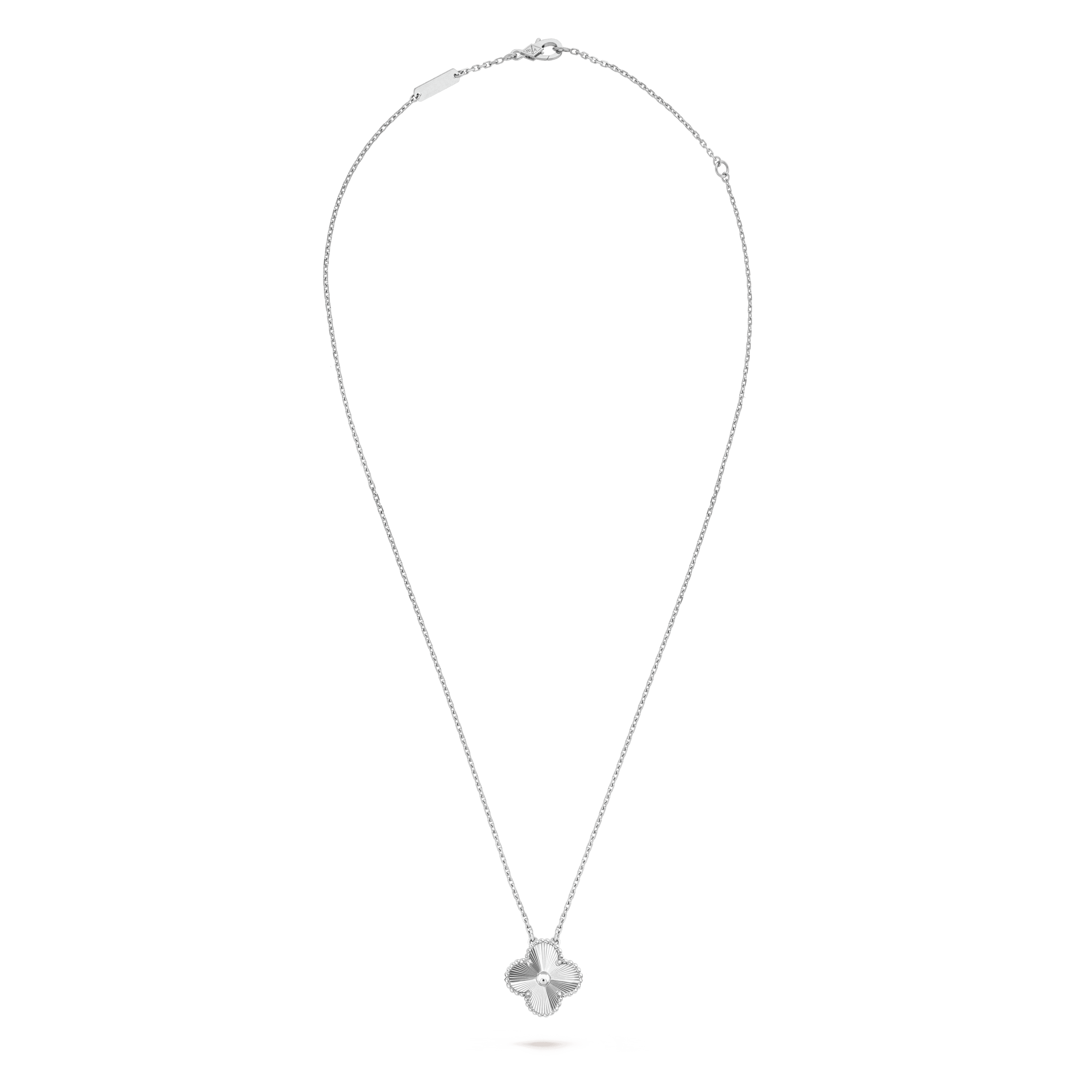 18K Vintage Alhambra Pendant Clover Necklace