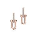 18K T HardWear Large Link Diamonds Earrings