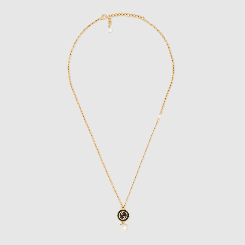 18K Double G Blondie Pendant Necklace