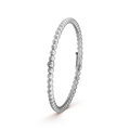 18K White Gold Perlée Bracelet