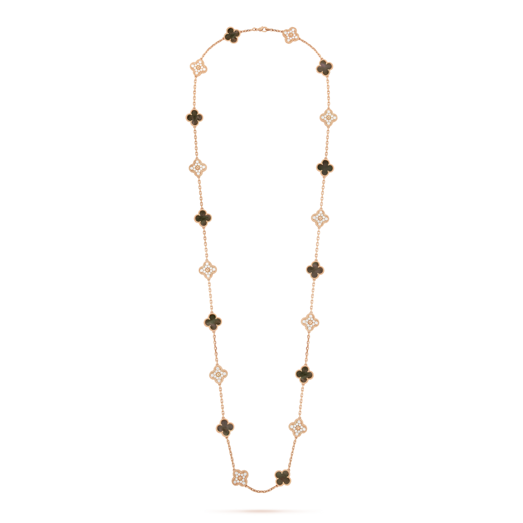 18K Vintage Alhambra 20 Motifs Long Necklace