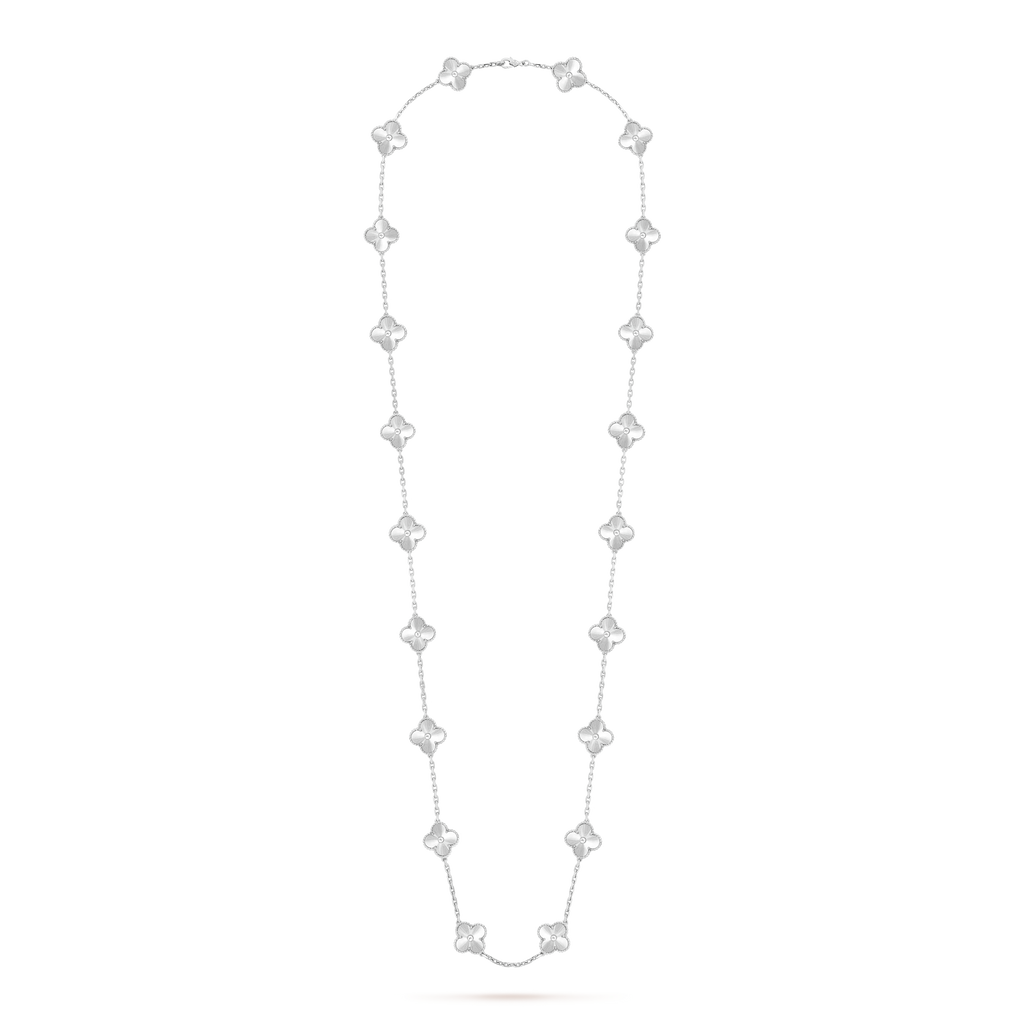 18K Vintage Alhambra 20 Motifs Long Necklace
