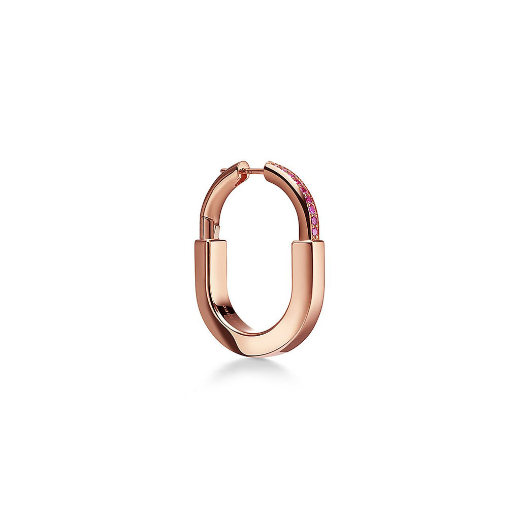 18K T Lock ROS¨¦ Edition Medium Earrings