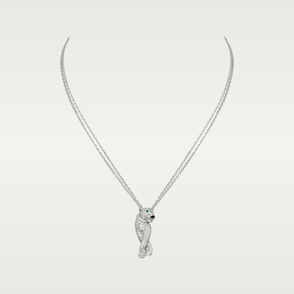 18K Panthere De Diamond Necklace