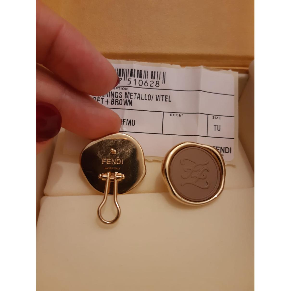 18K F Vintage Color Earrings
