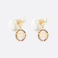 18K CD Tribales Multicolor Crystals Earrings