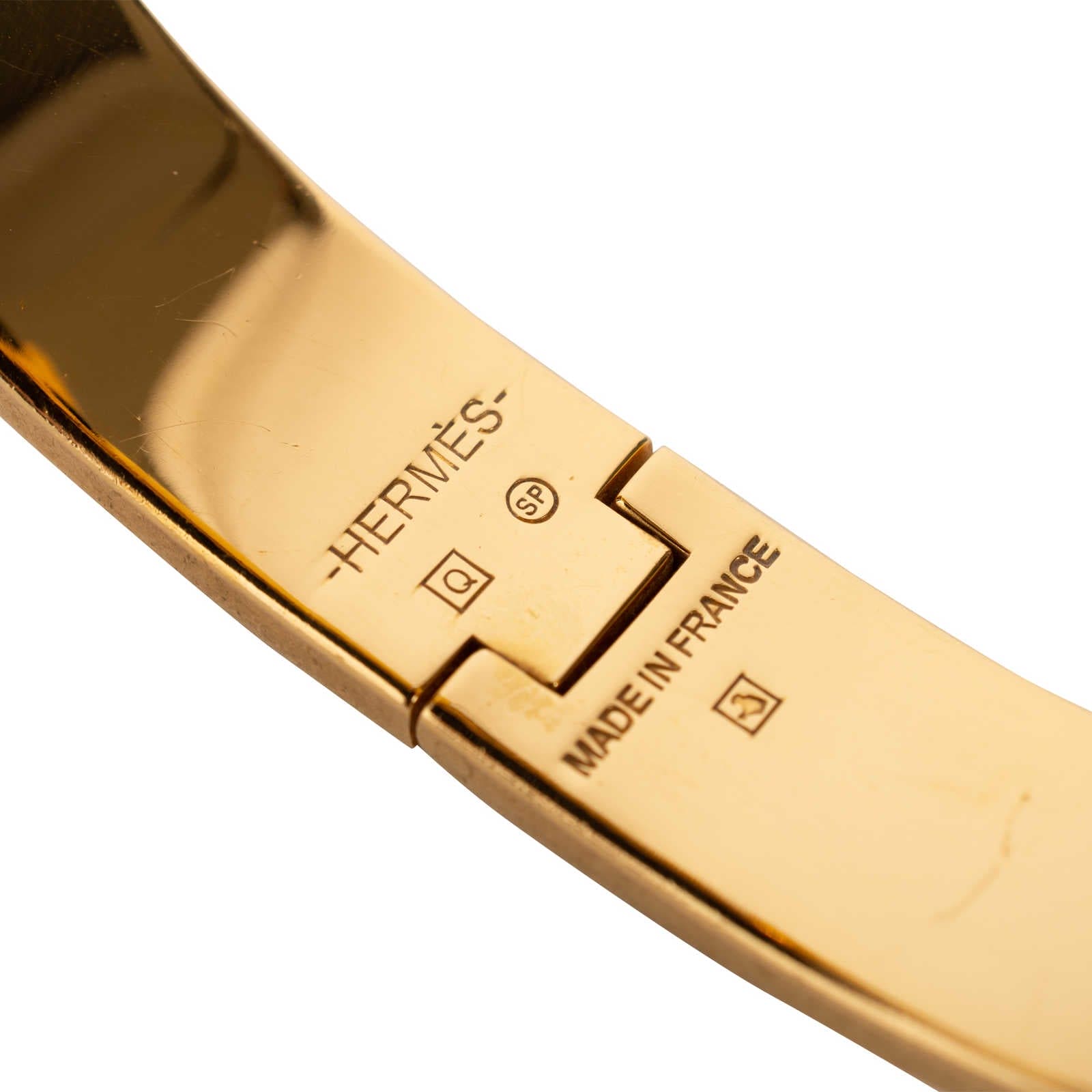 18K Clic H White Bracelet