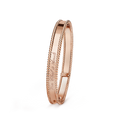 18K Rose Gold Perlée Signature Bracelet