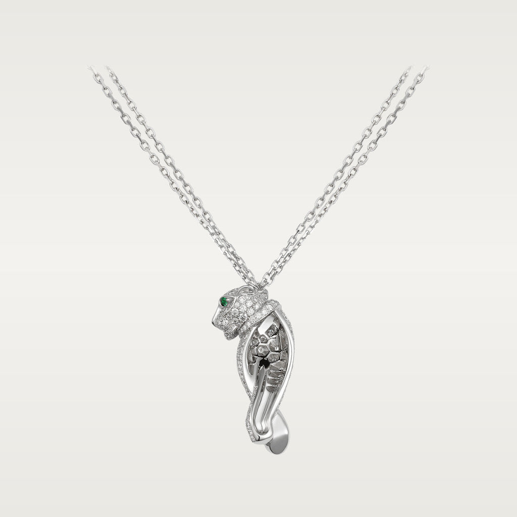 18K Panthere De Diamond Necklace