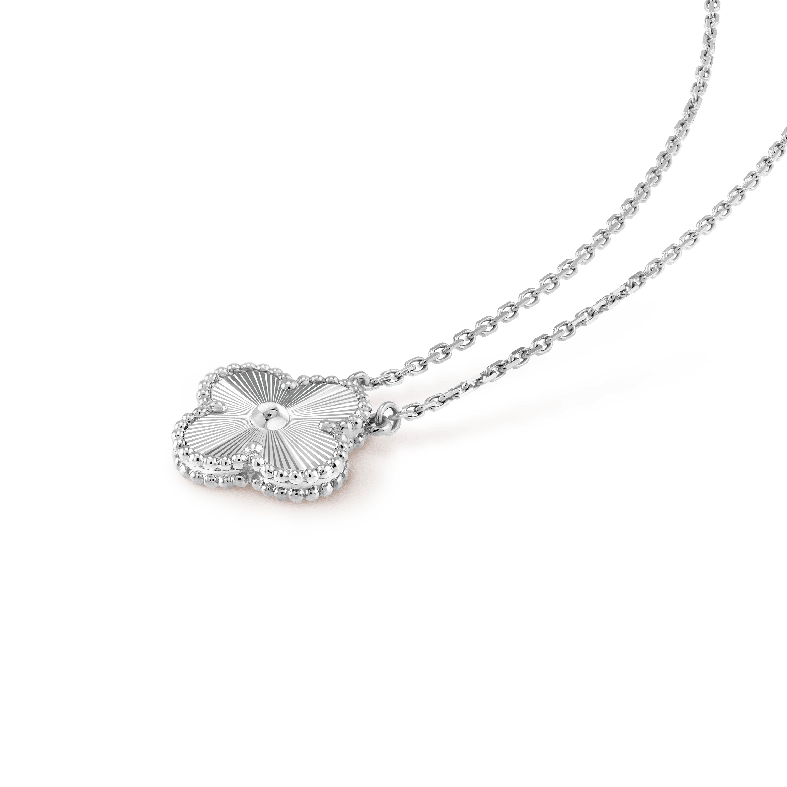 18K Vintage Alhambra Pendant Clover Necklace