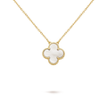 18K Vintage Alhambra Pendant Clover Necklace