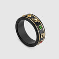 18K GG Icon With Gemstones Corundum Ring