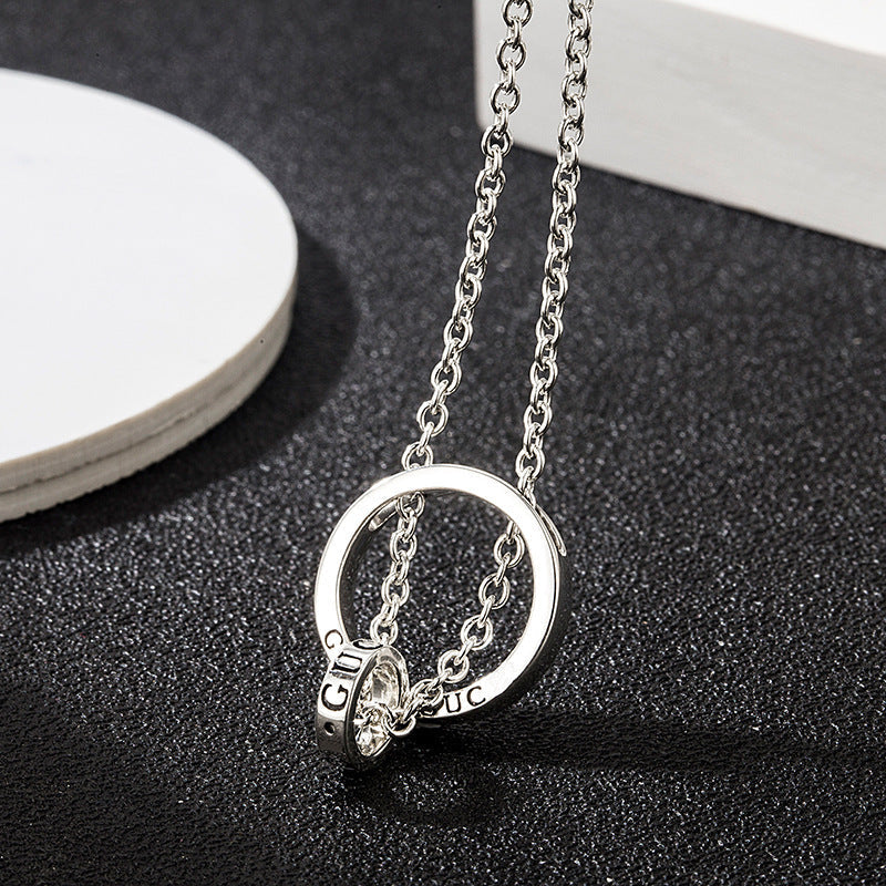Necklace silvery tone